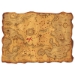Treasure Map printed on plastic material.