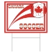 Plastic Soccer Yard Sign - Canada (Pack of 6) - 54477-CAN