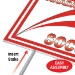 Plastic Soccer Yard Sign - Canada (Pack of 6) - 54477-CAN
