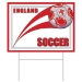Plastic Soccer Yard Sign - England (Pack of 6) - 54477-ENG