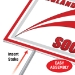 Plastic Soccer Yard Sign - England (Pack of 6) - 54477-ENG