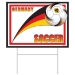 Plastic Soccer Yard Sign - Germany (Pack of 6) - 54477-GER