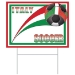 Plastic Soccer Yard Sign - Italy (Pack of 6) - 54477-ITA