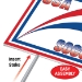 Plastic Soccer Yard Sign - United States (Pack of 6) - 54477-USA