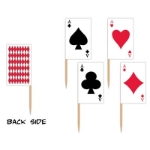 Playing Card Picks cupcake decoration 