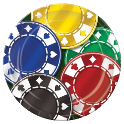Poker Chips Plates 