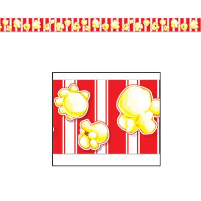 Red and White stripes with Popcorn Party Tape