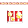 Red and White stripes with Popcorn Party Tape