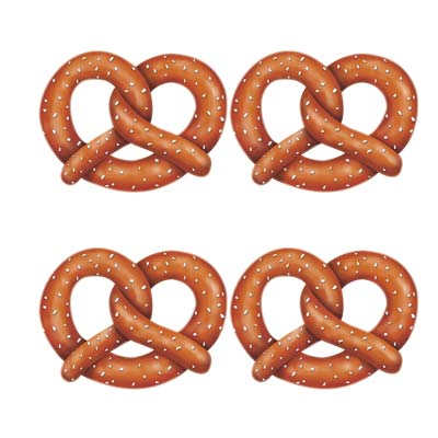 Pretzel Cutouts for a carnival themed party