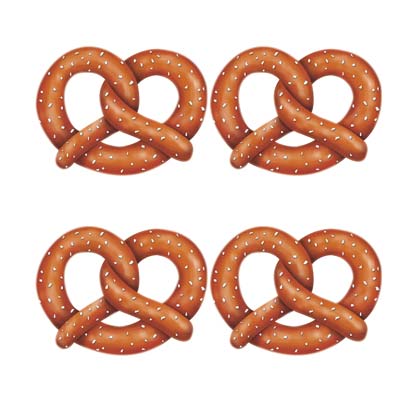 Pretzel Cutouts for a carnival themed party