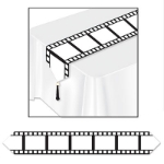 Printed Filmstrip Table Runner for movie themed party