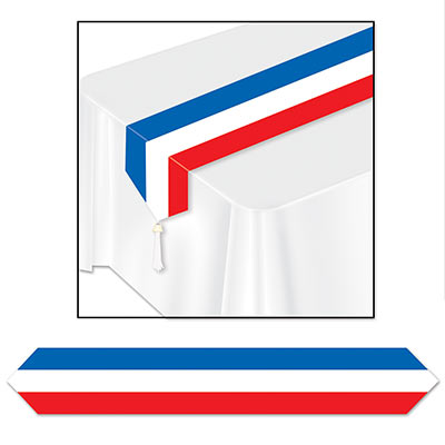 Red, white and Blue Printed Patriotic Table Runner