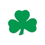 5" Printed Shamrock Cutouts
