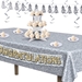 Printed Silver Sequined Tablecover (Pack of 12)  - 53870-S