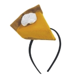 Pumpkin Pie Headband (Pack of 12) pumpkin pie headband, Thanksgiving headband, fall party accessories, felt pumpkin pie costume, snap-on headband, autumn party favors, Party Express headbands