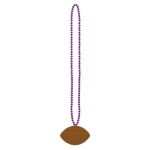 Purple Football Beads