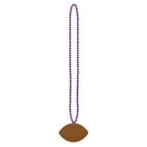 Purple Football Beads