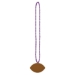 Purple Football Beads