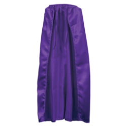 Purple Fabric Cape (Pack of 12) purple fabric cape, purple cape pack of 12, polyester cape, 30 inch cape, string tie cape, superhero capes bulk, kids party capes, costume accessories, group costume capes, party express cape