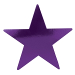 Purple Foil Star Cutout (Pack of 36) purple foil star cutouts, purple star decorations, foil star party décor, 9-inch star cutouts, bulk party decorations, New Year’s Eve décor, purple party supplies, wall décor cutouts, hanging star decorations, event decorations bulk