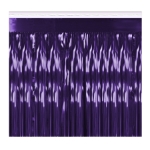 Purple Metallic Table Skirting (Pack of 6) purple metallic table skirting, 1-ply table skirt, 30 x 14 table skirting, made in USA party décor, metallic purple table skirt, bulk table skirts, event table decorations, banquet table skirting, Party Express table skirts