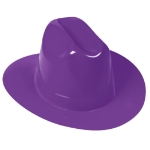 Purple Plastic Cowboy Hat (Pack of 25) purple plastic cowboy hats, bulk cowboy hats, cowboy hats pack of 25, western party hats, purple cowboy hats wholesale, western costume accessories, party hats bulk, western theme party supplies