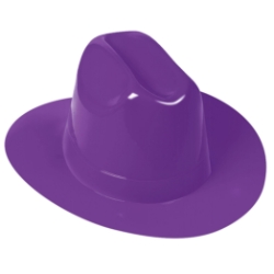 Purple Plastic Cowboy Hat (Pack of 25) purple plastic cowboy hats, bulk cowboy hats, cowboy hats pack of 25, western party hats, purple cowboy hats wholesale, western costume accessories, party hats bulk, western theme party supplies