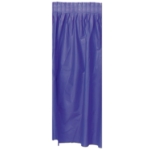 Purple Plastic Table Skirting (Pack of 6) purple table skirting, plastic table skirt, embossed vinyl table skirt, purple party decorations, banquet table skirting, Party Express table décor, purple event table cover, plastic table fringe
