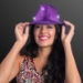 Purple Sequin Light Up Fedora Hats
