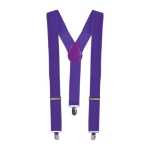 Purple Suspenders (Pack of 12) purple suspenders, adult suspenders, elastic suspenders, 1-1/2 inch suspenders, suspenders pack of 12, costume suspenders, party accessories, group costume accessories, purple costume gear, Party Express suspenders