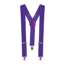 Purple Suspenders (Pack of 12) purple suspenders, adult suspenders, elastic suspenders, 1-1/2 inch suspenders, suspenders pack of 12, costume suspenders, party accessories, group costume accessories, purple costume gear, Party Express suspenders