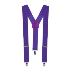 Purple Suspenders (Pack of 12) purple suspenders, adult suspenders, elastic suspenders, 1-1/2 inch suspenders, suspenders pack of 12, costume suspenders, party accessories, group costume accessories, purple costume gear, Party Express suspenders