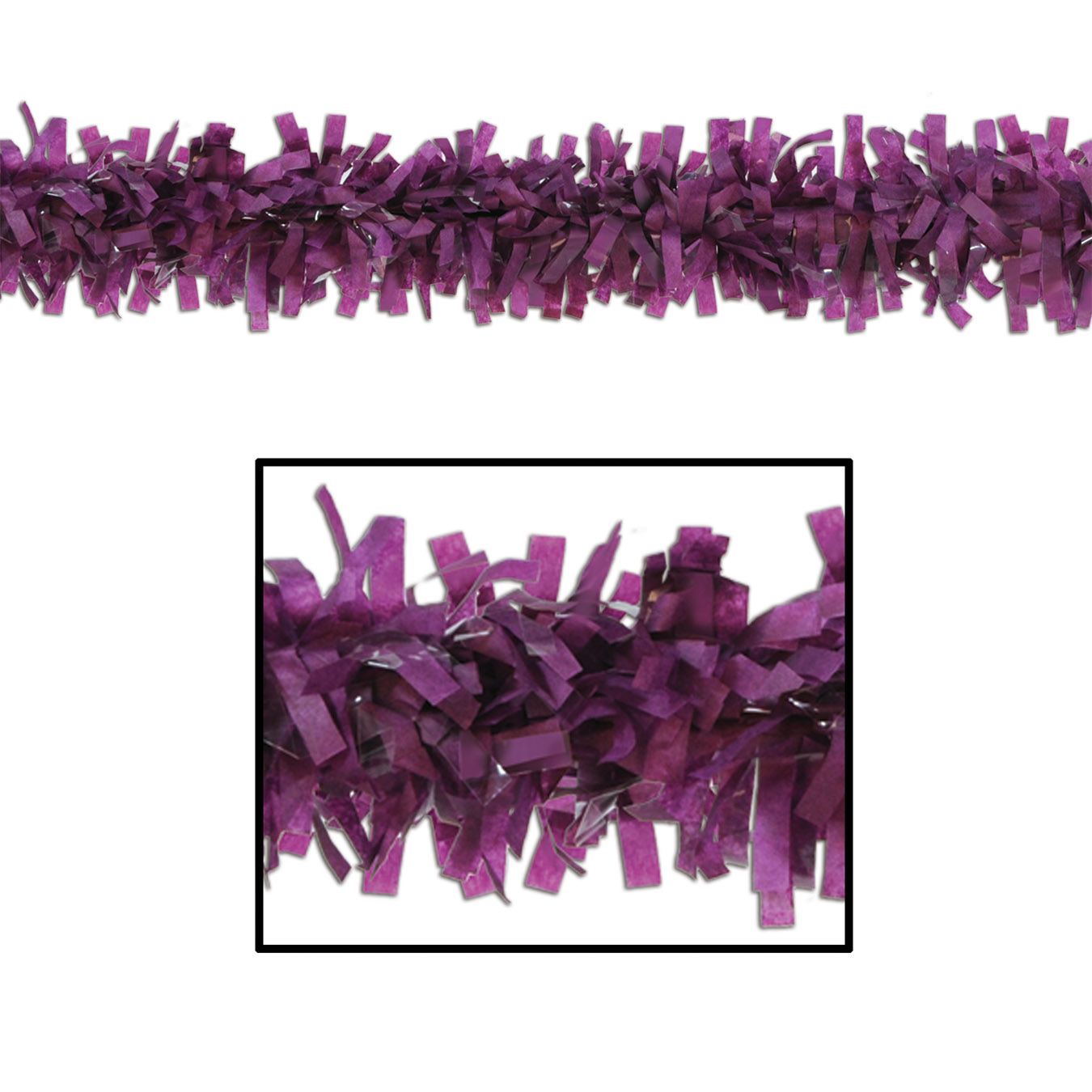 Purple Tissue Festooning