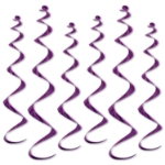Metallic Purple whirls for ceiling decoration.