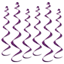 Metallic Purple whirls for ceiling decoration.