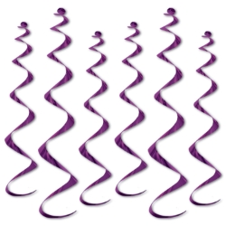 Metallic Purple whirls for ceiling decoration.