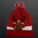 Reindeer Lights Blink Beanie Holiday Hat (Pack of 6) - PA12212-DEER