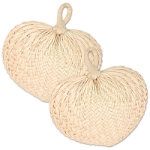 Raffia Fans for a Luau or summer party