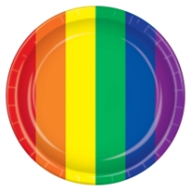 Rainbow Dessert Plates