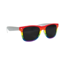 Rainbow lens printed glasses. 