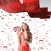 Red 1-Ply Metallic Fringe Ceiling Curtain (Pack of 12) - 56177-R