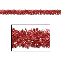 Red 6-Ply Metallic Festooning Garland