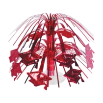 Red Grad Cap Mini Cascade Centerpiece