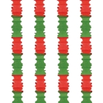 Red & Green Ceiling Drops