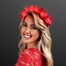 Red LED Flower Crown (Pack of 12) - PA12150-RD