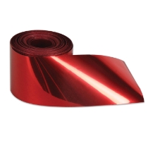 Red Metallic Streamer (Pack of 12) red metallic streamer, 2 x 200 streamer, shiny red party décor, metallic event streamers, red reflective streamer, parade decorations red, Party Express metallic streamers