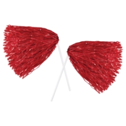 Red party shaker on white stick