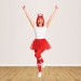 Red Plastic Fringed Tiara (Pack of 12) - 66580-R