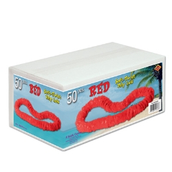 Red Soft-Twist Poly Leis