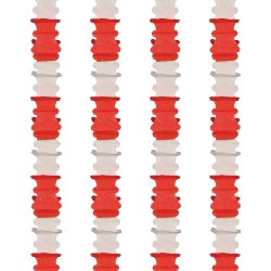 Red & White Ceiling Drops